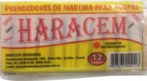 Prendedor De Madeira Haracem