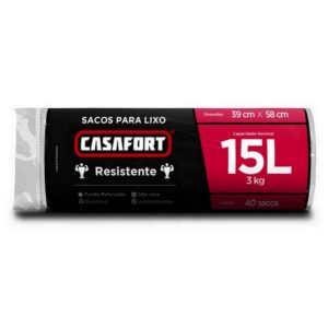 Saco De Lixo Casafort 15L 40Un