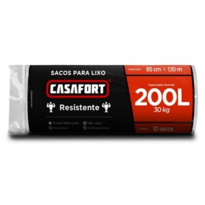 Saco De Lixo 200L 10Un Casafort