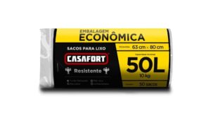 Saco De Lixo 50L 50Un Casafort